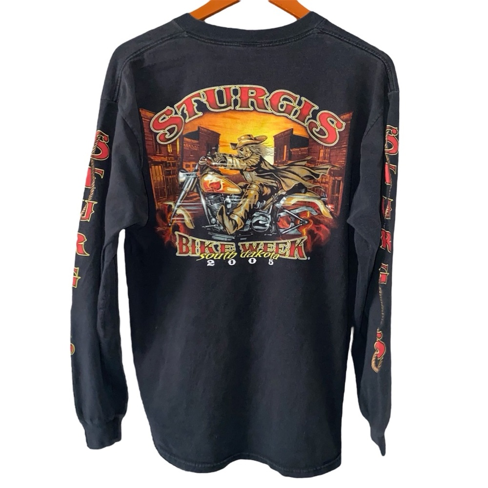 Vintage Sturgis Long Sleeve Noose Neck Biker Tee